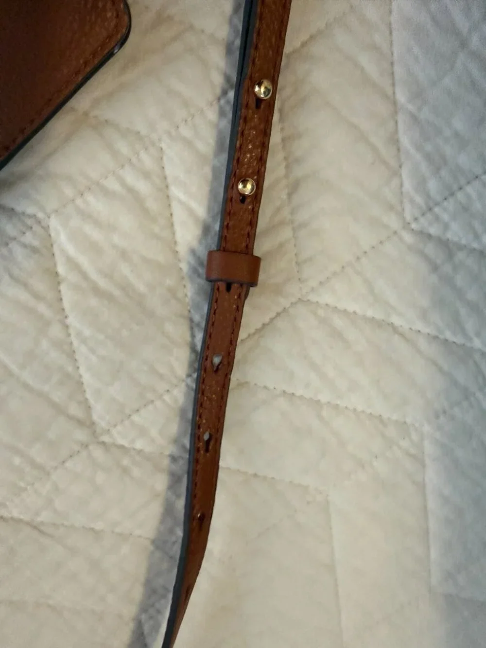 Leather cross body bag